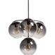 Kamara LED 24.75 inch Black Chandelier Ceiling Light